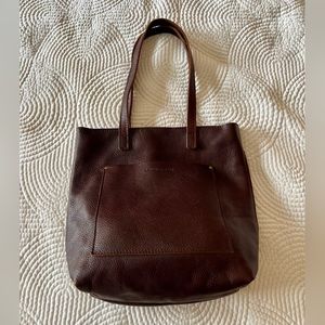 Portland Leather Goods - Tote Crossbody - Coldbrew *Missing Crossbody Strap*